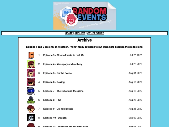 archive screenshot