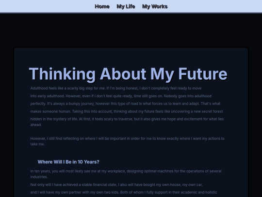 reflections/adulthood screenshot
