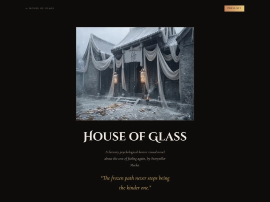 houseofglass/press screenshot