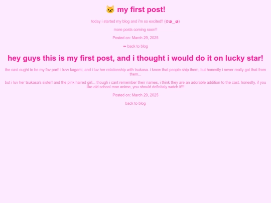 posts/thoughtsonluckystar screenshot