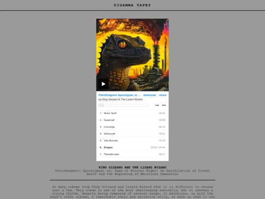 post/King Gizzard and the Lizard Wizard - PetroDragonic Apocalypse screenshot