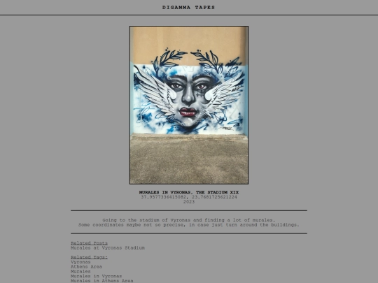post/Murales in Vyronas, The Stadium XIX screenshot