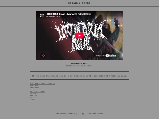 post/Urtikaria Anal - Mariachi Grind Killers screenshot