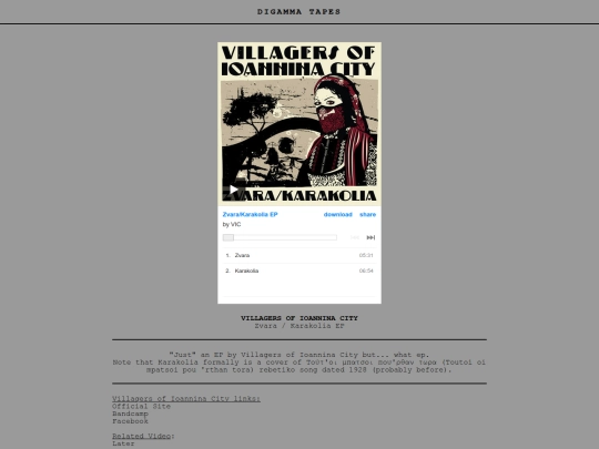 post/Villagers of Ioannina City - Zvara Karakolia ep screenshot
