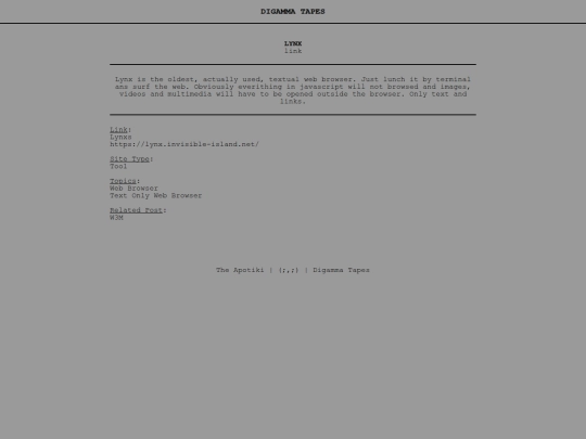 post/lynx screenshot
