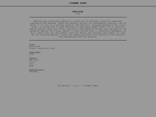 post/neocities screenshot