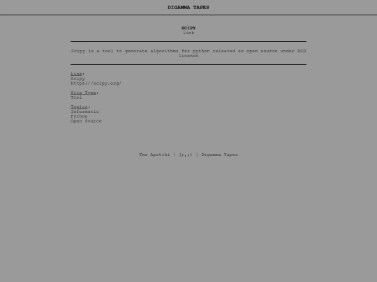 post/scipy screenshot