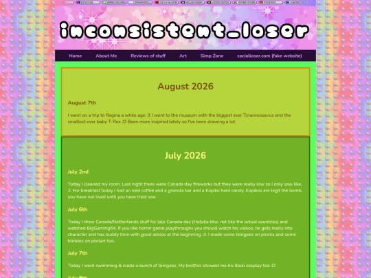 diary screenshot