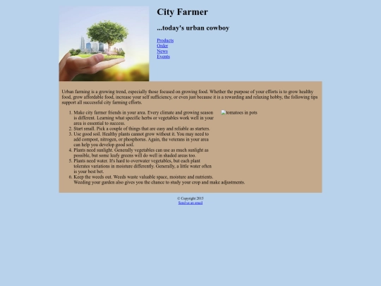 STUDENT/CHAPTER04/Lab1/cityfarmer04 screenshot