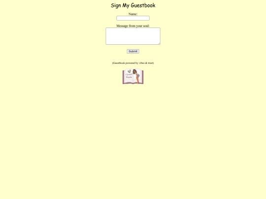 guestbook screenshot