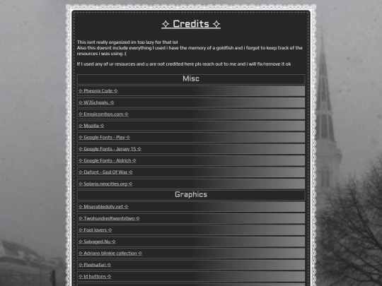 Credits screenshot