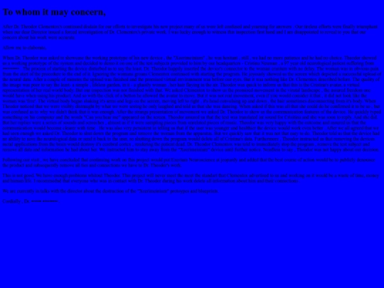statusreport screenshot