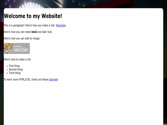 index screenshot