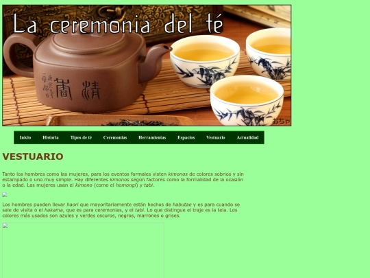 vestuario screenshot