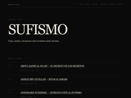 biblioteca/sufismo screenshot