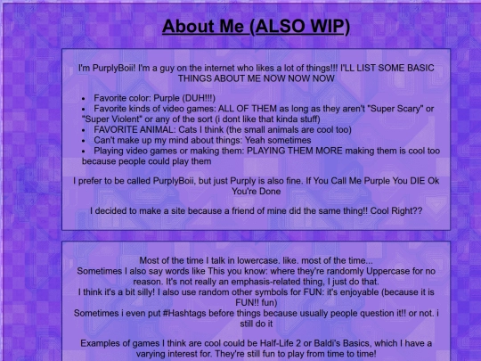 about-me screenshot