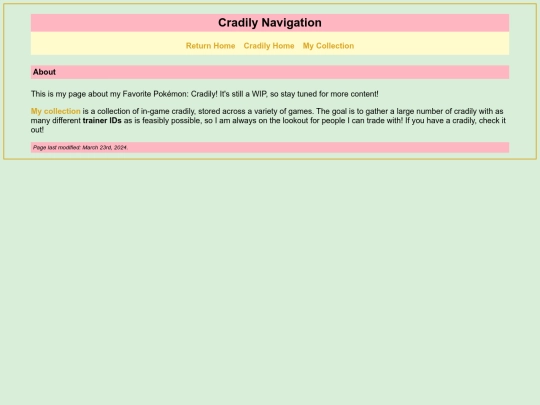 sites/cradily screenshot