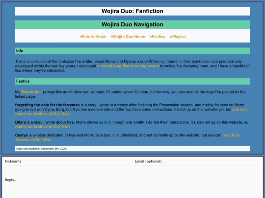 sites/wojira/fanfic screenshot