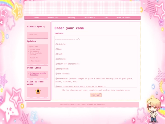 order screenshot