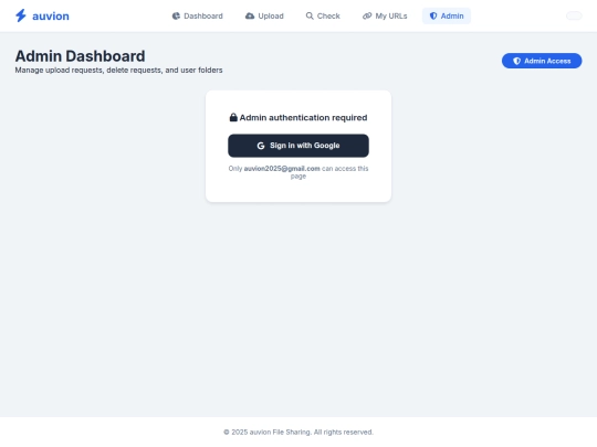 admin/manage screenshot