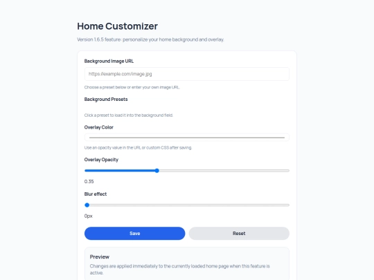 features/V1.5.6/home screenshot