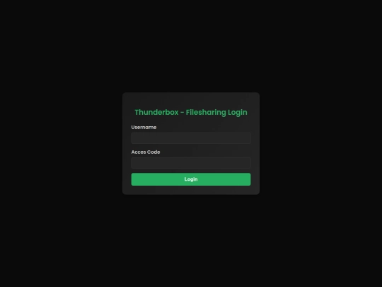 login screenshot