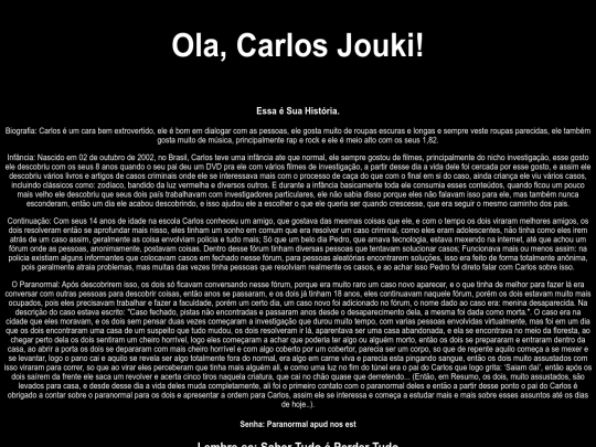 SenhaPersonalPage/SenhaCarlos screenshot