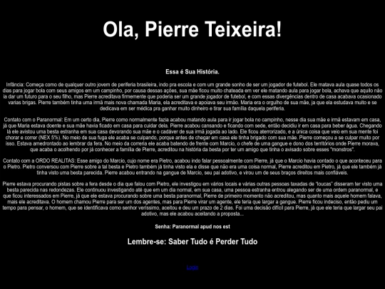 SenhaPersonalPage/SenhaPierre screenshot