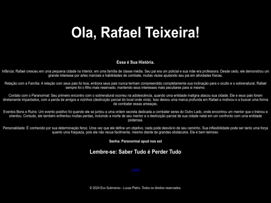 SenhaPersonalPage/SenhaRafael screenshot