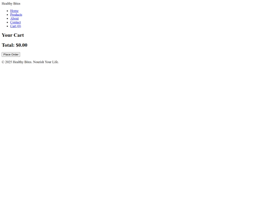 cart screenshot