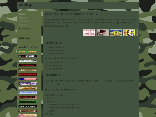 index screenshot