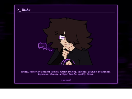 links screenshot