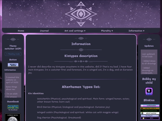 information screenshot