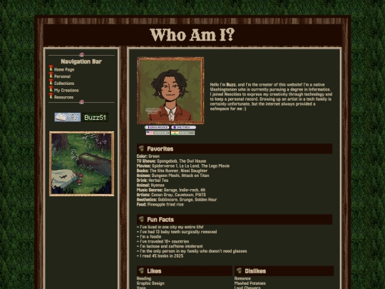aboutMe screenshot