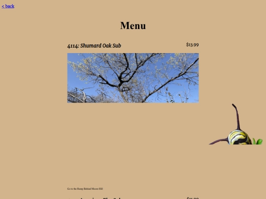 menu screenshot