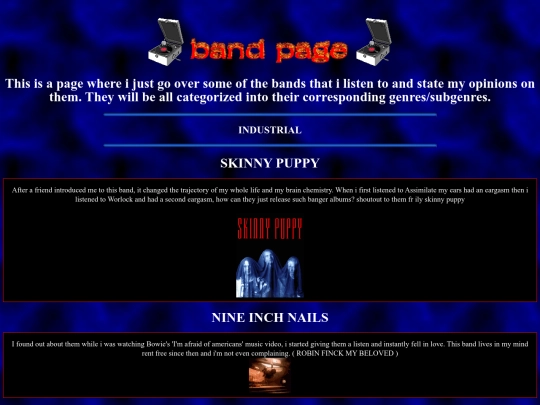 bands screenshot