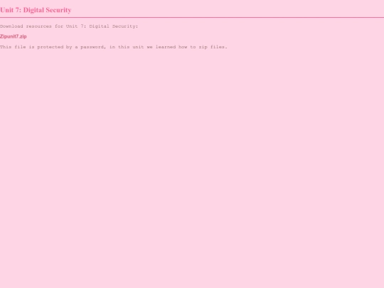 Unit7 screenshot