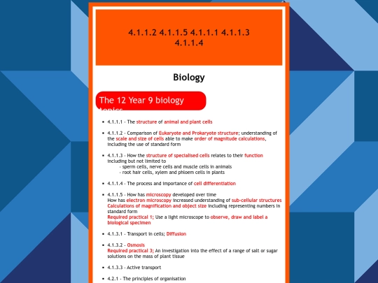 Biology screenshot