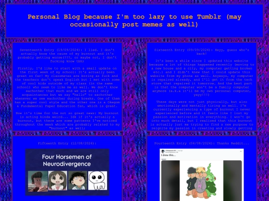 PersonalBLog screenshot