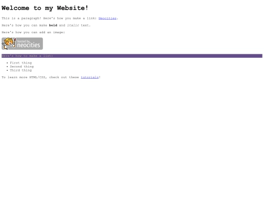 testpage screenshot