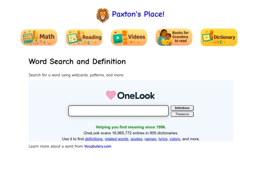 dictionary screenshot