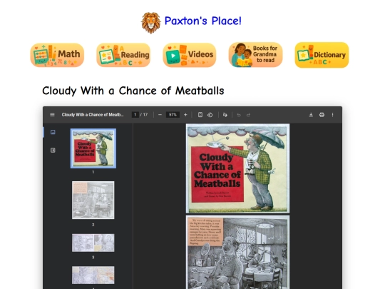 grandmas-books/cloudy-with-a-chance-of-meatballs screenshot