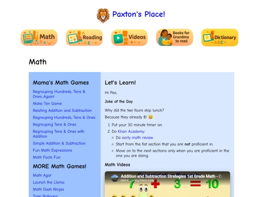 math screenshot