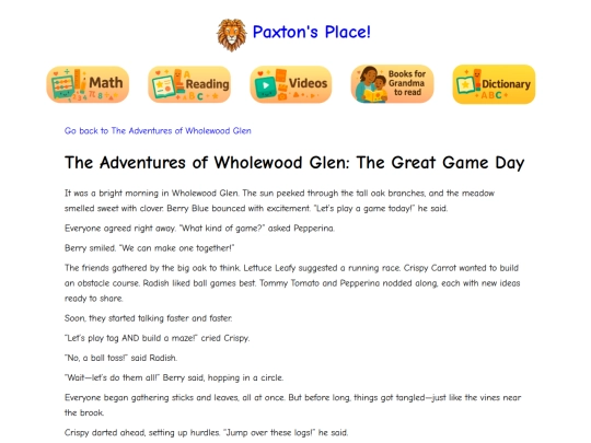 reading/adventures-of-wholewood-glen/the-great-game-day screenshot