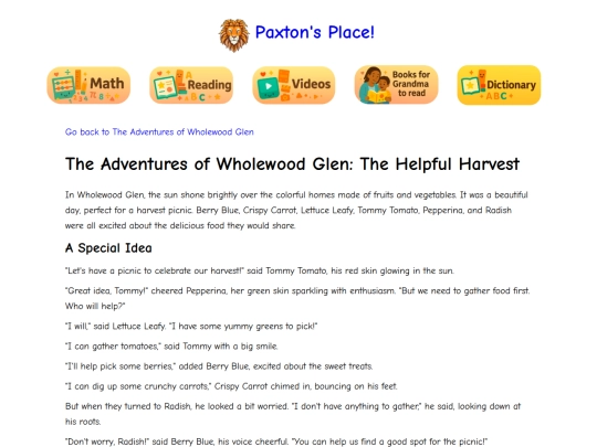 reading/adventures-of-wholewood-glen/the-helpful-harvest screenshot