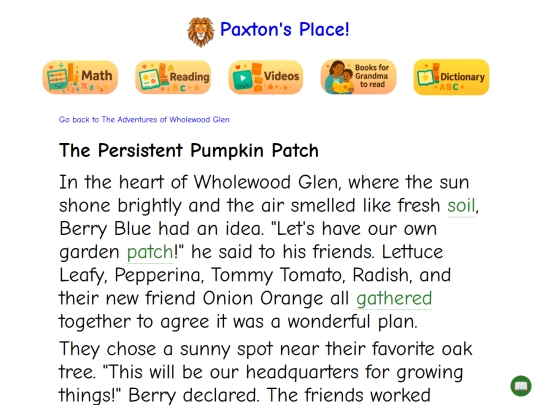 reading/adventures-of-wholewood-glen/the-persistent-pumpkin-patch screenshot