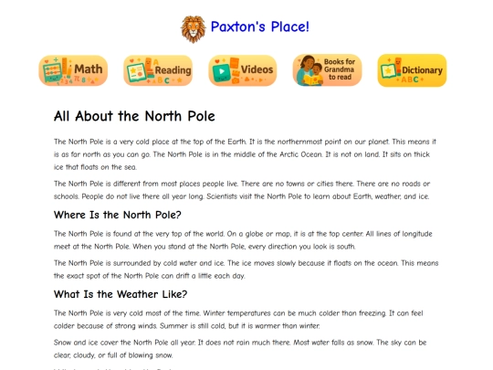 reading/all-about-the-north-pole screenshot