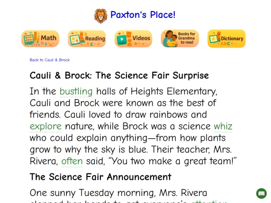 reading/cauli-and-brock/the-science-fair-surprise screenshot