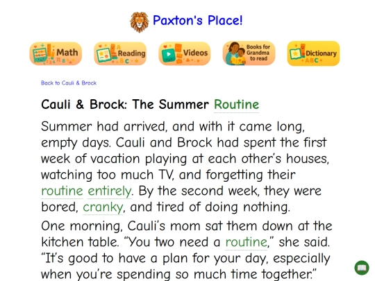 reading/cauli-and-brock/the-summer-routine screenshot