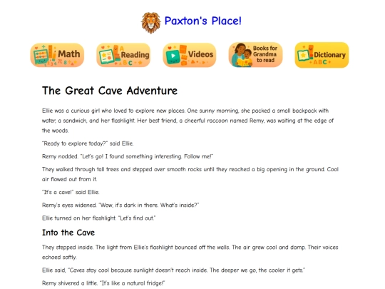 reading/the-great-cave-adventure screenshot